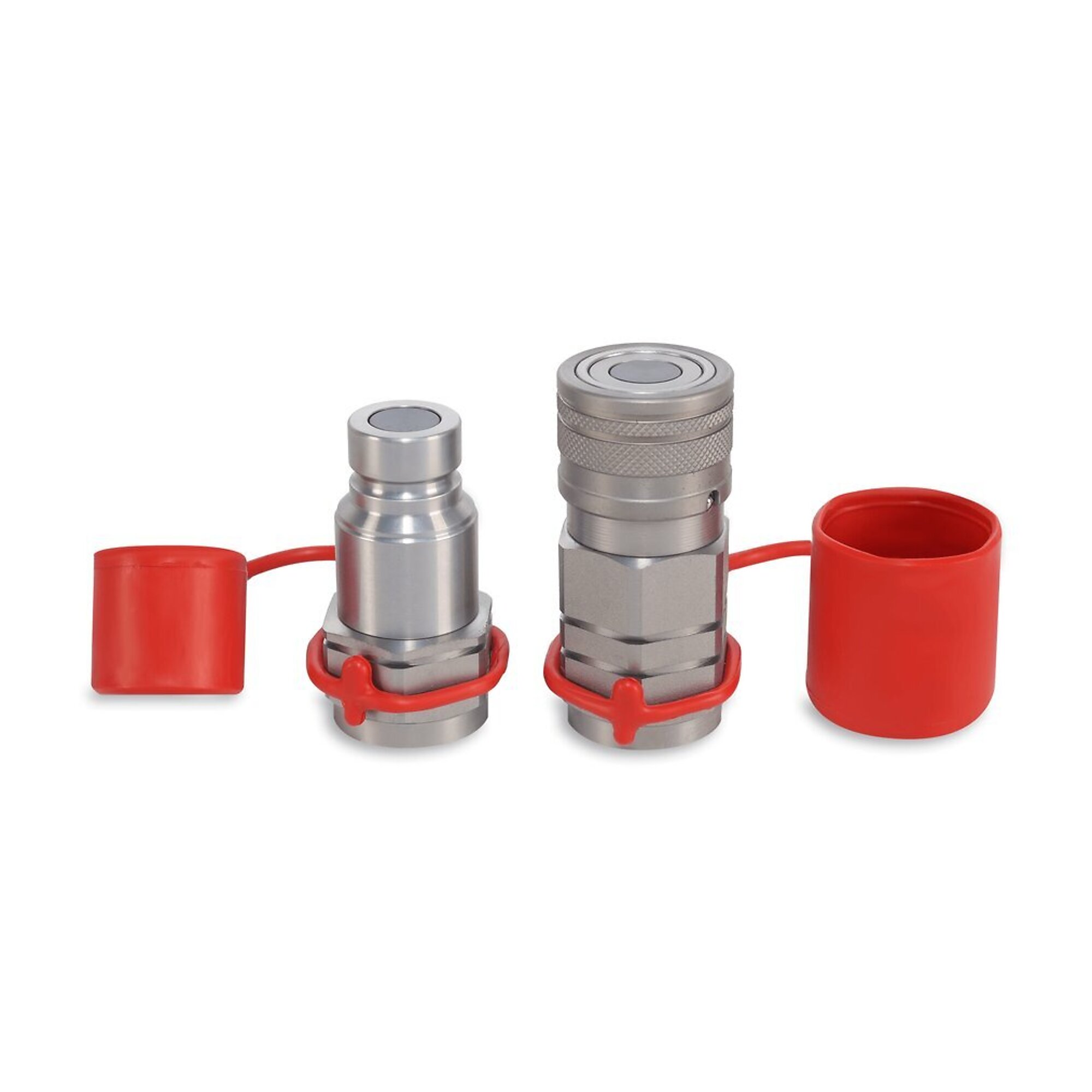 Magister 1/2? Flat Face Hydraulic Quick Couplers Set - 3/4? SAE Port